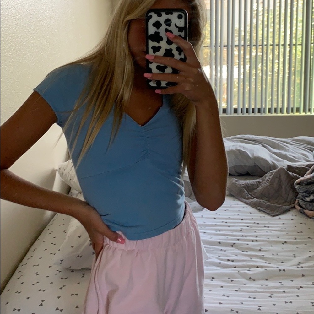 brandy baby blue gina top